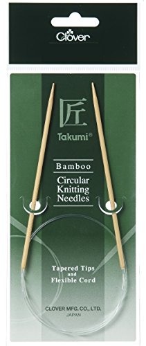 Clover 3865 Rundstricknadel Bambus Takumi 40 cm, 3 mm von Clover