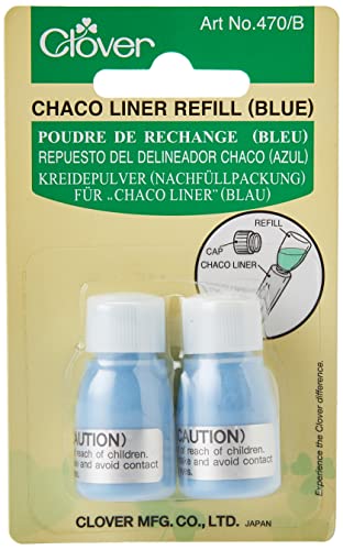Clover 470/B Kreidepulver für Chaco-Liner 2 x 2,8 g, blau von Clover