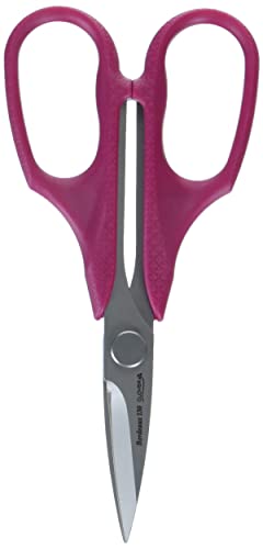 Clover 4940 Ultimate Schere 13,0 cm mit Lederetui, Bordeaux von Clover
