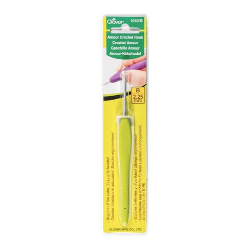 clover Amour Häkelnadel, Größe B1/2,25 mm, sonstiges, Mehrfarbig, 3.27 x 6.44 x 22.32 cm clover Amour Häkelnadel, Größe B1/2,25 mm, sonstiges, Mehrfarbig, 3.27 x 6.44 x 22.32 cm von clover