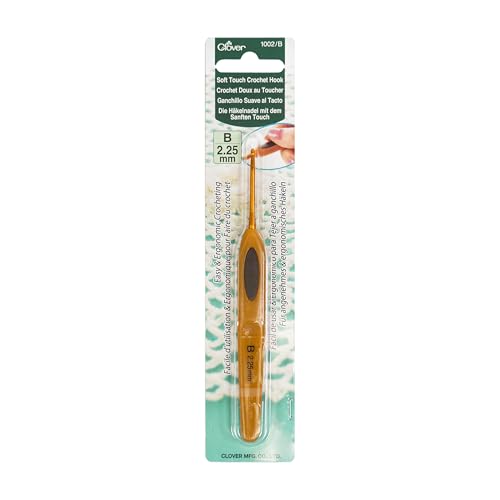 Clover CL1002 Häkelnadel, Plastic, Gold, 2,25 mm Größe Clover CL1002 Häkelnadel, Plastic, Gold, 2,25 mm Größe von Clover
