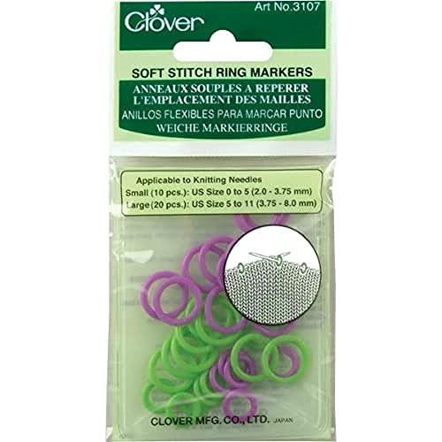 Clover Marker-Ringe, Plastic, Lila/Grün, Eine Grösse, 30 von Clover