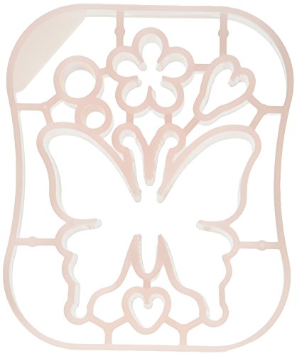 Clover Nadelfilz-Applikationsform: Schmetterling, Wolle, Rose, 1 von Clover