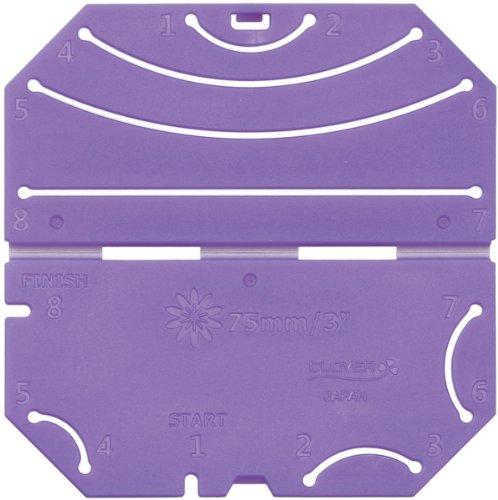 Clover Schablone zum Herstellen von Stoffblüten, Violett, os Clover Schablone zum Herstellen von Stoffblüten, Violett, os von Clover