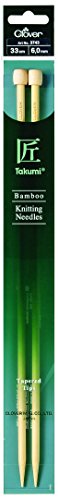 Clover Stricknadel, Bambus, braun, 6 mm Clover Stricknadel, Bambus, braun, 6 mm von Clover
