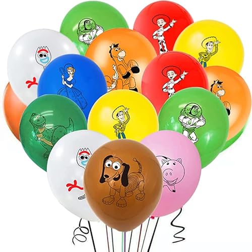 Toy Story Geburtstagsparty-Dekorationen, 18 Stück, Toy Story-Ballons, Themen-Party-Luftballons für Kindergeburtstag, Partygeschenk von CloverCy