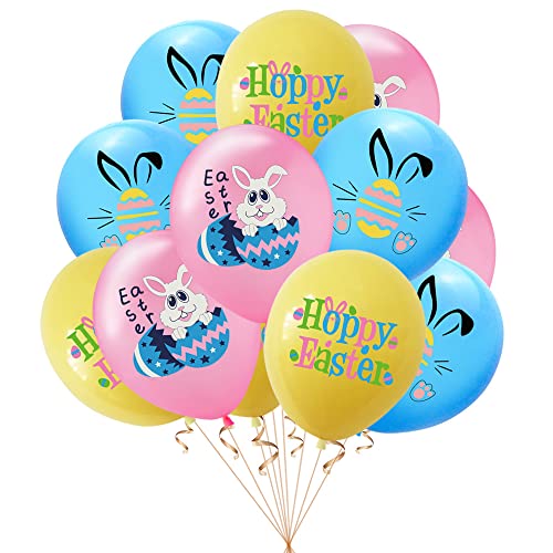 30 Stück Ostern Luftballons Osterdeko Ostern Party Dekoration Osterhase Luftballons für Ostern Kinder Geburtstag Party Deko von CloverCy