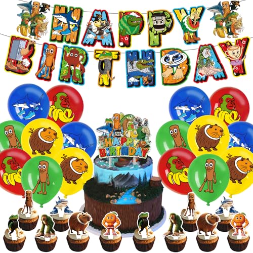 Anime Geburtstag Party Dekoration, Party Supplies Happy Birthday Banner, Latexballons, Cake Topper, Cupcake Toppers für Kinder Anime Geburtstag Party Dekoration, Party Supplies Happy Birthday Banner, Latexballons, Cake Topper, Cupcake Toppers für Kinder von CloverCy