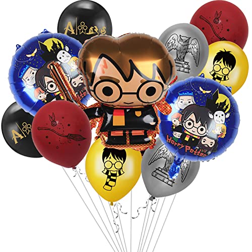 Wizard Luftballons Harry Luftballon Harry Folienballon Zauberer Geburtstagsdeko Harry Geburtstag Party Deko für Jungen Mädchen von CloverCy