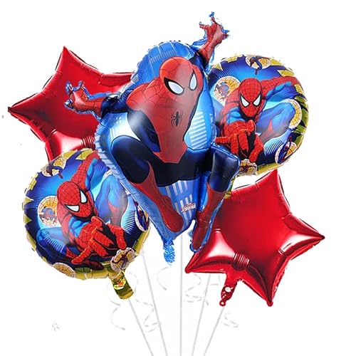 Spiderman Luftballons Spiderman Geburtstagsdeko Spiderman Folienballons für Kindergeburtstag Party Dekoration Jungen von CloverCy