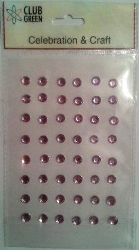 1 x Blatt 48, selbstklebend, rund, Bereich Aufkleber in lila von Club Green