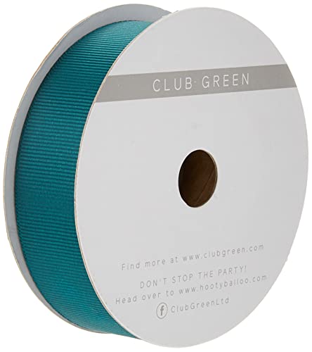 CLUB GREEN Ripsband GRN 25 mm x 10, Stoff, Flaschengrün, 12,1 x 12,1 x 3,08 cm von Club Green