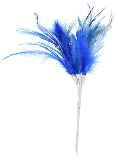 Club Green Federn mit Strass, 20 cm, blau, 6 Stück Club Green Federn mit Strass, 20 cm, blau, 6 Stück von Club Green