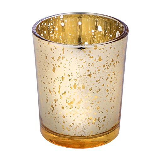 Club Green Glas Kerzenhalter, gold, 55 x 65 mm von Club Green