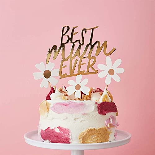 Club Green Gold Best Mum Ever Cake Topper, Muttertag Kuchendekoration, Mütter Geburtstag Kuchenaufsatz Set, Gänseblümchen Dekorationen Club Green Gold Best Mum Ever Cake Topper, Muttertag Kuchendekoration, Mütter Geburtstag Kuchenaufsatz Set, Gänseblümchen Dekorationen von Club Green