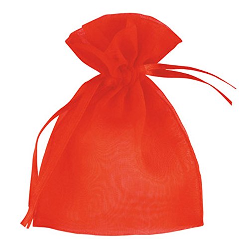 Club Green Organza Tasche, Rot, 100 x 75 mm, 10 Stück von Club Green