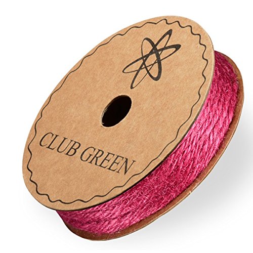 Club Green Sackleinen String, Burgunderrot, 2 x 10 m von Club Green