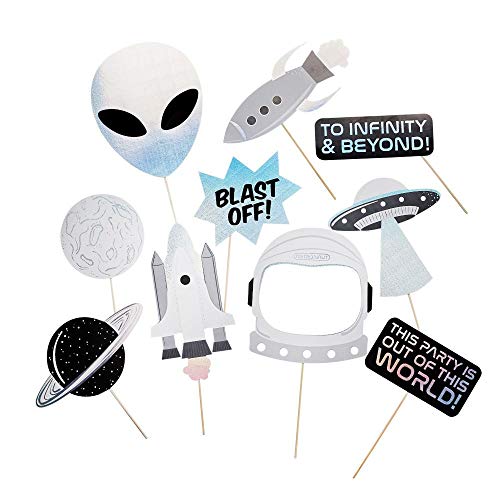 Club Green Space Alien Party Photo Booth Requisiten x 10 Partyspiel von Club Green