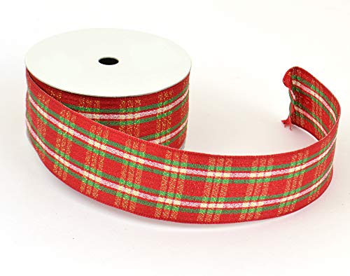 Club Green Tartan Band, rot, 38 mm x 10 m von Club Green