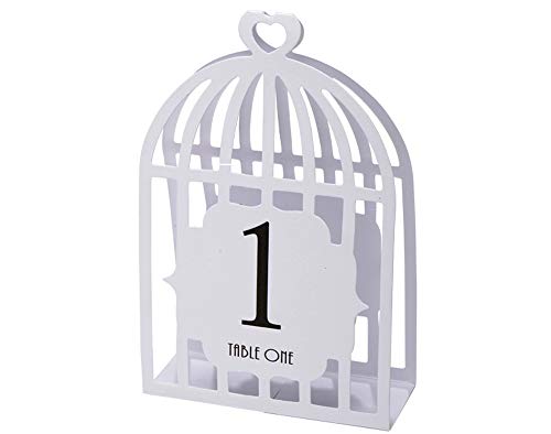 Club Green "Tisch Zahlen 2,5–38,1 cm Laser Vogelkäfig, Weiß, 125 x 155 x 40 mm, 15 Stück Club Green "Tisch Zahlen 2,5–38,1 cm Laser Vogelkäfig, Weiß, 125 x 155 x 40 mm, 15 Stück von Club Green