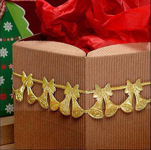 Club Green Weihnachts Glocken Band, Metallic Gold, 25 mm x 2 m Club Green Weihnachts Glocken Band, Metallic Gold, 25 mm x 2 m von Club Green