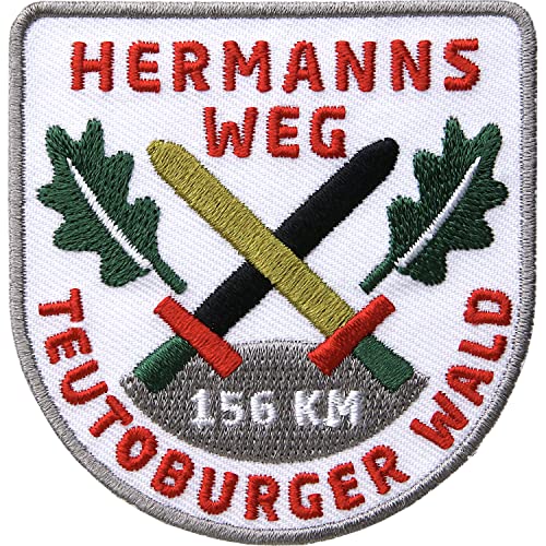 Hermanns-Weg Patch 64 x 66 mm gestickt/Aufnäher Aufbügler Bügelflicken zum aufnähen aufbügeln auf Kleidung Rucksack/Wandern Wanderweg Wanderführer/Club of Heroes Hermanns-Weg Patch 64 x 66 mm gestickt/Aufnäher Aufbügler Bügelflicken zum aufnähen aufbügeln auf Kleidung Rucksack/Wandern Wanderweg Wanderführer/Club of Heroes von Club of Heroes