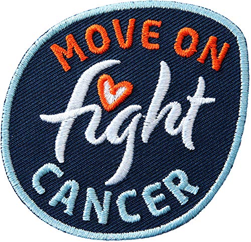 2 x Mutmacher im Kampf gegen Krebs - Move On Fight Cancer/Abzeichen gestickt blau/Aufnäher Aufbügler Sticker Bügelbild Patch/Medizin Erkrankung Ernährung Therapie Arzt Diagnose Leben Motivation 2 x Mutmacher im Kampf gegen Krebs - Move On Fight Cancer/Abzeichen gestickt blau/Aufnäher Aufbügler Sticker Bügelbild Patch/Medizin Erkrankung Ernährung Therapie Arzt Diagnose Leben Motivation von Club of Heroes