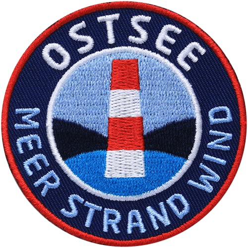 2 x Ostsee rund gestickt 62 mm/Patch Patches Abzeichen Aufbügler Aufnäher Flicken Bügel-Flicken Applikation zum Aufbügeln Aufnähen auf Kleidung Rucksack/Meer Strand Wind Küste Insel Urlaub 2 x Ostsee rund gestickt 62 mm/Patch Patches Abzeichen Aufbügler Aufnäher Flicken Bügel-Flicken Applikation zum Aufbügeln Aufnähen auf Kleidung Rucksack/Meer Strand Wind Küste Insel Urlaub von Club of Heroes