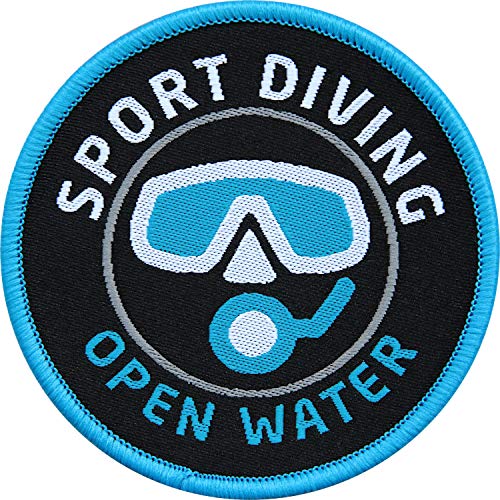 2 x Taucher Aufnäher gewebt 62 mm / Sport Diving Tauchen Open Water Diver / Aufnäher zum Aufnähen Flicken Sticker / Wassersport Tauchsport Tauchschule von Club of Heroes