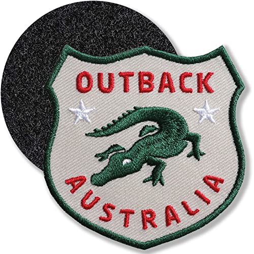 Australien Outback / Klett-Patch gestickt 60 x 61 mm / Klett Patch Patches Abzeichen Aufnäher Applikation zum aufkleben aufnähen auf Kleidung Rucksack Tasche / COH von Club of Heroes