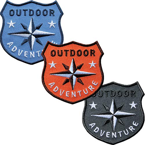 Farb-Set 3 x Kompass Patch 60 x 61 mm gestickt/Aufnäher Aufbügler Patches Bügelflicken zum Aufbügeln Aufnähen auf Kleidung Rucksack/Adventure Kompass Trekking Wandern/Set 4 Farb-Set 3 x Kompass Patch 60 x 61 mm gestickt/Aufnäher Aufbügler Patches Bügelflicken zum Aufbügeln Aufnähen auf Kleidung Rucksack/Adventure Kompass Trekking Wandern/Set 4 von Club of Heroes