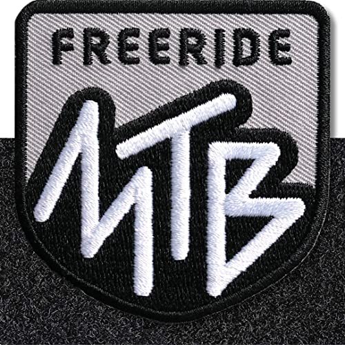 MTB Mountainbike Klett-Patch gestickt/Patch Patches mit Klett Aufnäher Abzeichen Applikation auf Kleidung Rucksack/freeride Grau MTB Mountainbike Klett-Patch gestickt/Patch Patches mit Klett Aufnäher Abzeichen Applikation auf Kleidung Rucksack/freeride Grau von Club of Heroes