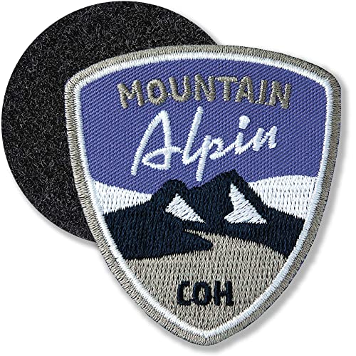 Mountain Alpin Violett/Klett-Patch gestickt 61 x 55 mm/Klett Patch Patches Abzeichen Aufnäher Applikation zum aufkleben aufnähen auf Kleidung Rucksack Tasche/COH Mountain Alpin Violett/Klett-Patch gestickt 61 x 55 mm/Klett Patch Patches Abzeichen Aufnäher Applikation zum aufkleben aufnähen auf Kleidung Rucksack Tasche/COH von Club of Heroes