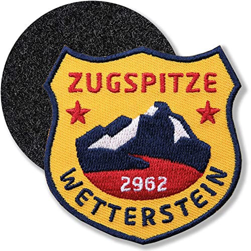 Zugspitze Wetterstein Gelb/Klett-Patch gestickt 60 x 61 mm/Klett Patch Patches Abzeichen Aufnäher Applikation zum aufkleben aufnähen auf Kleidung Rucksack Tasche/COH Zugspitze Wetterstein Gelb/Klett-Patch gestickt 60 x 61 mm/Klett Patch Patches Abzeichen Aufnäher Applikation zum aufkleben aufnähen auf Kleidung Rucksack Tasche/COH von Club of Heroes