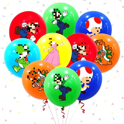 30 Pcs Cartoon Latex Luftballon, Luftballon Kindergeburtstag Deko, Kinder Latexballons Geburtstag Girlande, Für Jungen und Mädchen Kinderpartys, Geburtstagsfeiern, Karikatur-Partys, Zimmerdekorationen von Clvsyh
