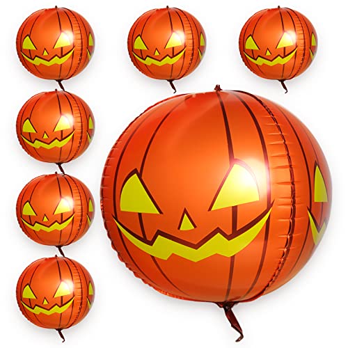 6 Stück Halloween Party Deko Luftballons, 4D Kürbis Folienballon, Halloween Dekoration Ballons Folienballon Helium Ballon, Halloween Orangen Ballons, Für Geburtstags Deko, Horror Party Supplies 6 Stück Halloween Party Deko Luftballons, 4D Kürbis Folienballon, Halloween Dekoration Ballons Folienballon Helium Ballon, Halloween Orangen Ballons, Für Geburtstags Deko, Horror Party Supplies von Clvsyh
