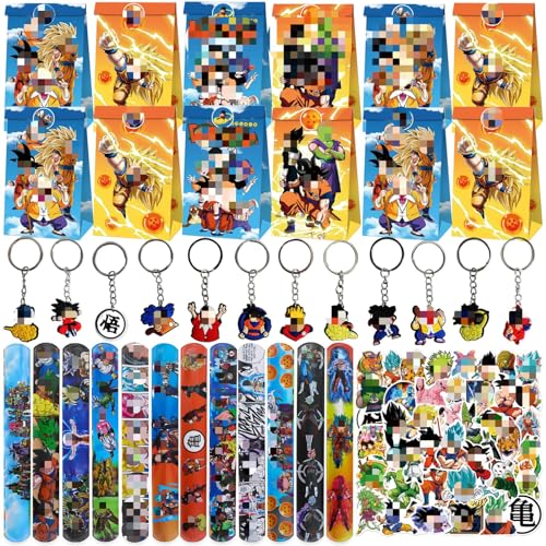 Clvsyh 86 Stück Kindergeburtstag für Party Zubehör, Kinder Klatscharmband, Cartoon Geschenktüten Papier, Mini Schlüsselanhänger Kinder, Wasserfeste Aufkleber, Cartoon Geburtstags Party Mitgebsel Clvsyh 86 Stück Kindergeburtstag für Party Zubehör, Kinder Klatscharmband, Cartoon Geschenktüten Papier, Mini Schlüsselanhänger Kinder, Wasserfeste Aufkleber, Cartoon Geburtstags Party Mitgebsel von Clvsyh