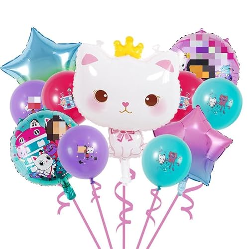 11pcs Thema Kindergeburtstag Luftballons, Folienballon Deko, Geburtstag Party Dekoration, Helium Ballons, Latexballon Partyzubehör Set, für Geburtstagsfeier Supplies (HGM) von Clvsyh
