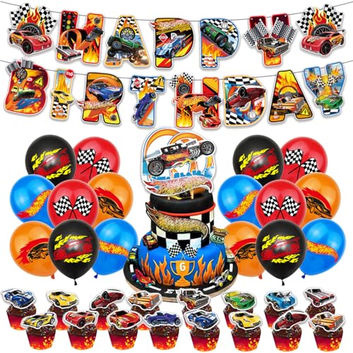 Hot Wh-els Geburtstag Party Set, Hot Wh-els Luftballon Geburtstag, Kinder Cake Topper, Kinder Cartoon Geburtstagskuchen Dekoration Hot Wh-els Geburtstag Party Set, Hot Wh-els Luftballon Geburtstag, Kinder Cake Topper, Kinder Cartoon Geburtstagskuchen Dekoration von Clybeaut