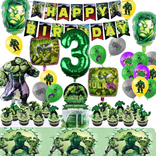 Hu-lk 3 Jahren Geburtstag Deko,Hu-lk Geburtstag Party Luftballons ,48pcs Hu-lk Geburtstag Set,Hu-lk Party Supplies Zahlen 4 Folienballon,Kindergeburtstag Ballons Dekoration Hu-lk 3 Jahren Geburtstag Deko,Hu-lk Geburtstag Party Luftballons ,48pcs Hu-lk Geburtstag Set,Hu-lk Party Supplies Zahlen 4 Folienballon,Kindergeburtstag Ballons Dekoration von Clybeaut