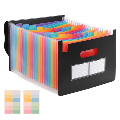 Dokumenten-Organizer, Fächermappe mit 25 Fächern, Dokumenten-Organizer, Dokumententasche mit leeren Etiketten, Rechnungsquittung, Papierkram, Organizer für Zuhause, Schule, Büro, A4/Briefgröße Dokumenten-Organizer, Fächermappe mit 25 Fächern, Dokumenten-Organizer, Dokumententasche mit leeren Etiketten, Rechnungsquittung, Papierkram, Organizer für Zuhause, Schule, Büro, A4/Briefgröße von Clyfanesy