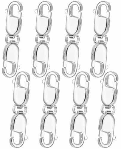 Clysoru Doppelte Karabinerverschlüsse und Verschlüsse, Güteklasse A, 316 Edelstahl, Gold und Silber, für Halsketten, Armbänder, Schmuckherstellung, DIY, Handwerk, hergestellt in Italien. Clysoru Doppelte Karabinerverschlüsse und Verschlüsse, Güteklasse A, 316 Edelstahl, Gold und Silber, für Halsketten, Armbänder, Schmuckherstellung, DIY, Handwerk, hergestellt in Italien. von Clysoru