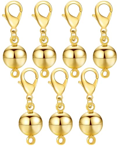 Clysoru Halskettenverschlüsse und Verschlüsse, Güteklasse A, 316 Edelstahl, Karabinerverschluss, Gold und Silber, für Halsketten, Armbänder, Schmuckherstellung, DIY, Handwerk, hergestellt in Italien. von Clysoru