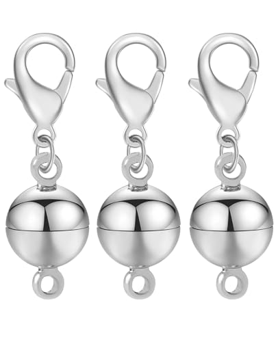 Clysoru Halskettenverschlüsse und Verschlüsse, Güteklasse A, 316 Edelstahl, Karabinerverschluss, Gold und Silber, für Halsketten, Armbänder, Schmuckherstellung, DIY, Handwerk, hergestellt in Italien. von Clysoru