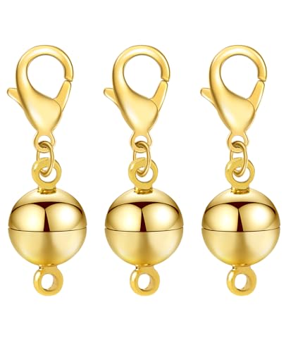 Clysoru Halskettenverschlüsse und Verschlüsse, Güteklasse A, 316 Edelstahl, Karabinerverschluss, Gold und Silber, für Halsketten, Armbänder, Schmuckherstellung, DIY, Handwerk, hergestellt in Italien. von Clysoru
