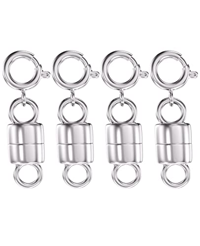 Clysoru Magnetische Halskettenverschlüsse und Verschlüsse, 14 Karat Gold- und Silberperlen, Kettenverlängerung, Halsketten, Armband, Sicherheit, Magnetverschluss, Schmuckverschluss, Konverter (4 Clysoru Magnetische Halskettenverschlüsse und Verschlüsse, 14 Karat Gold- und Silberperlen, Kettenverlängerung, Halsketten, Armband, Sicherheit, Magnetverschluss, Schmuckverschluss, Konverter (4 von Clysoru