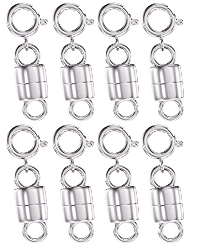Clysoru Magnetische Halskettenverschlüsse und Verschlüsse, 14 Karat Gold- und Silberperlen, Kettenverlängerung, Halsketten, Armband, Sicherheit, Magnetverschluss, Schmuckverschluss, Konverter (8 Clysoru Magnetische Halskettenverschlüsse und Verschlüsse, 14 Karat Gold- und Silberperlen, Kettenverlängerung, Halsketten, Armband, Sicherheit, Magnetverschluss, Schmuckverschluss, Konverter (8 von Clysoru