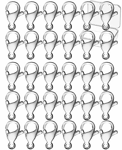 Karabinerverschlüsse Güteklasse A, 304 Edelstahl, Metall-Karabinerverschluss für Bastelarbeiten, Armbänder, Schmuckherstellung, Halsketten, Armbänder, 10 mm, 30 Stück Karabinerverschlüsse Güteklasse A, 304 Edelstahl, Metall-Karabinerverschluss für Bastelarbeiten, Armbänder, Schmuckherstellung, Halsketten, Armbänder, 10 mm, 30 Stück von Clysoru