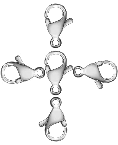 Karabinerverschlüsse Güteklasse A 304 Edelstahl, Metall-Karabinerverschluss für Bastelarbeiten, Armbänder, Schmuckherstellung, Halsketten, Armbänder, 10 mm, 5 Stück Karabinerverschlüsse Güteklasse A 304 Edelstahl, Metall-Karabinerverschluss für Bastelarbeiten, Armbänder, Schmuckherstellung, Halsketten, Armbänder, 10 mm, 5 Stück von Clysoru