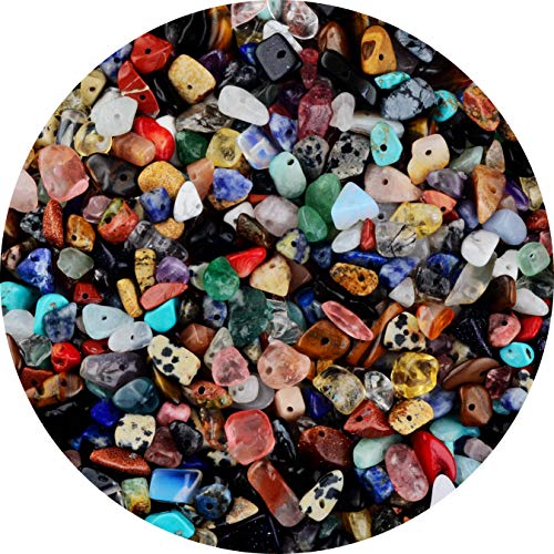 Natürliche Steinperlen, mehrfarbig, 5–8 mm, ca. 400 Stück, unregelmäßige Edelsteine, Heilkristall, lose Steine, Perlenloch, gebohrt, DIY für Armband, Schmuckherstellung, Basteln (5–8 mm, mehrfarbig) Natürliche Steinperlen, mehrfarbig, 5–8 mm, ca. 400 Stück, unregelmäßige Edelsteine, Heilkristall, lose Steine, Perlenloch, gebohrt, DIY für Armband, Schmuckherstellung, Basteln (5–8 mm, mehrfarbig) von Cmidy